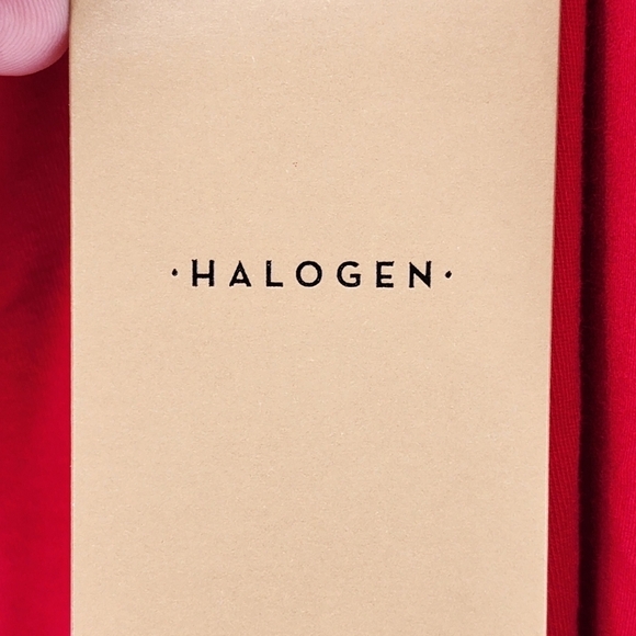 Halogen Women's Red Off The Shoulder Long Sleeve T-Shirt - XL - Picture 7 of 7